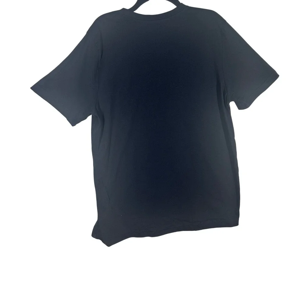 Adidas Mens Large Camo Logo Graphic Black T Shirt‎ Athleisure Training Gym NEW